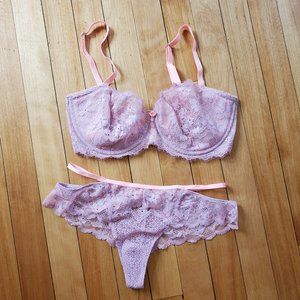 Victoria's Secret lace bra and panty set